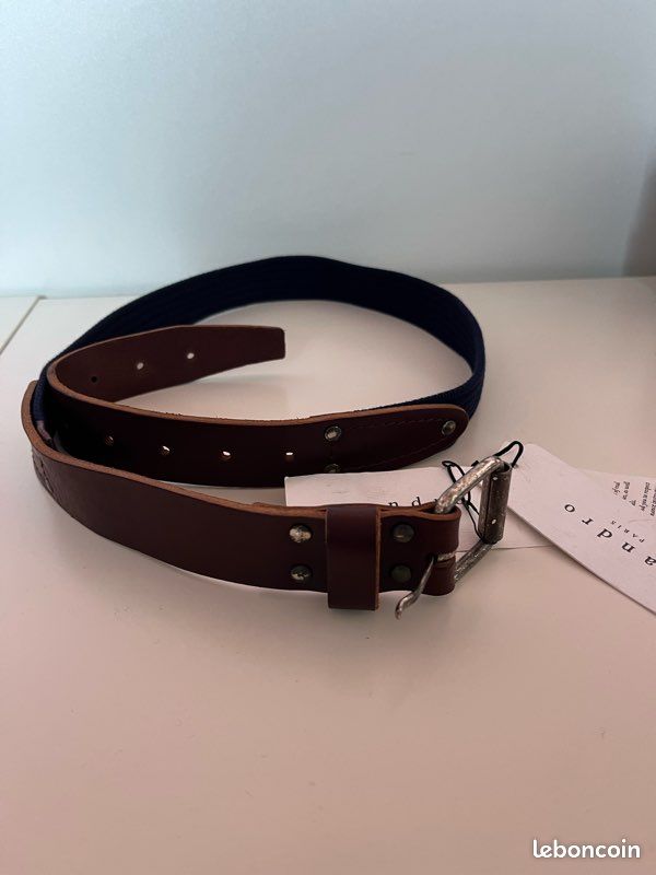 Sandro Ceinture TressÃ©e Femme Cuir Passant Ikks Ceinture Homme