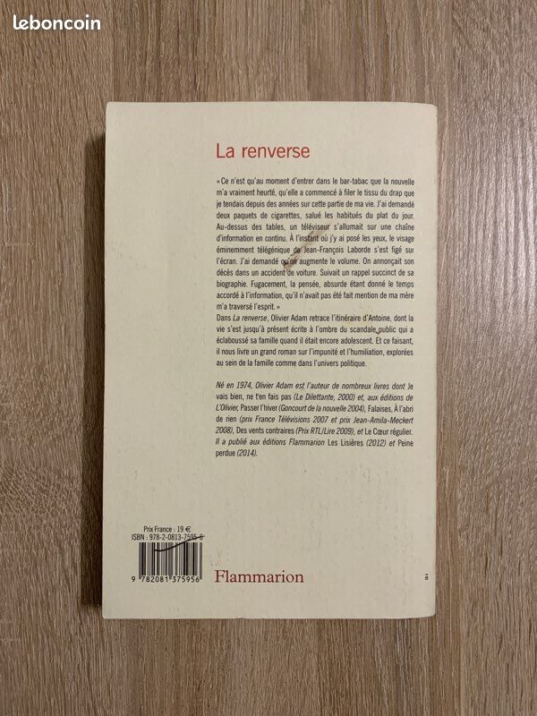 La renverse - Olivier Adam (image 2)