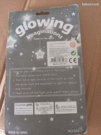 Étoiles Phosphorescentes Lumineuses Pour Chambre D'Enfants - Lot De 16 Étoiles Fluorescentes 3 Tailles