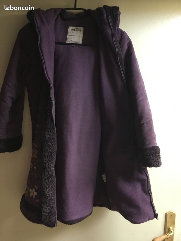 Manteau fille violet (image 2)