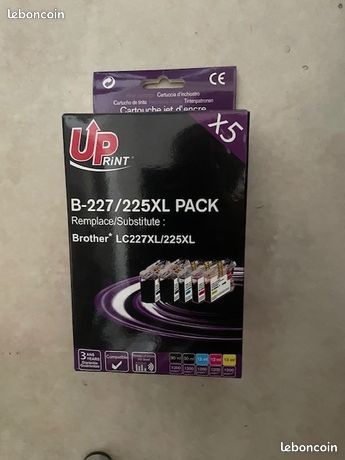 Cartouche d’encre compatible Uprint LC227XL LC225XL grande capacité - Pack Noir + Couleurs (image 1)