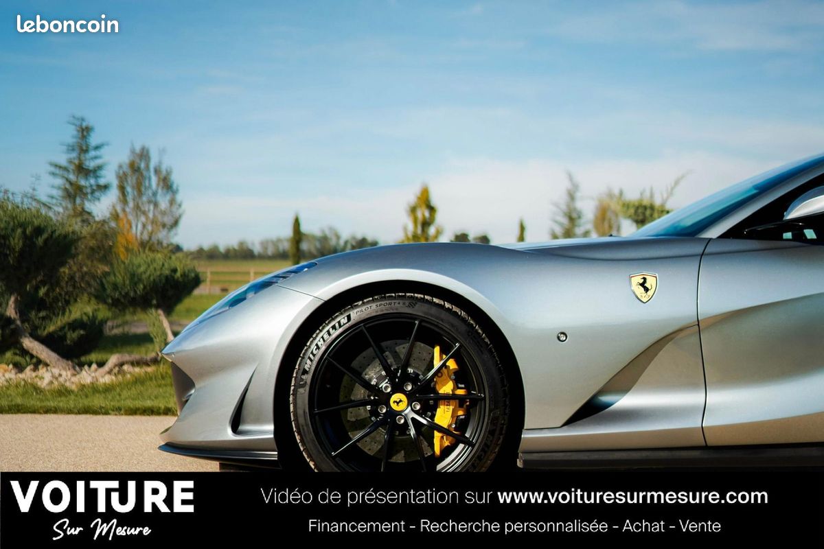FERRARI 812 SUPERFAST 6.5i V12 800ch - carbone - sièges perf - set bagages (image 14)