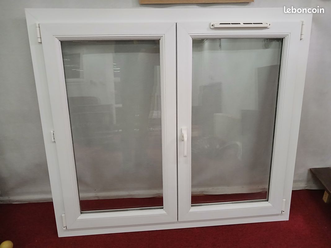 Fenêtre OB pvc blanc 2 vantaux dormant réno (image 1)
