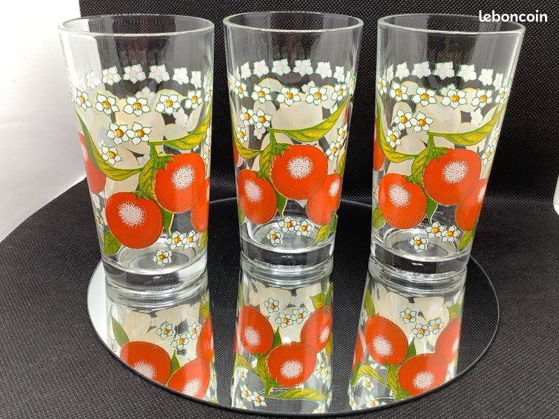 Lot 6 Verres à Eau/soda/Orangeade. Mod. Longchamp/Cristal Arques
