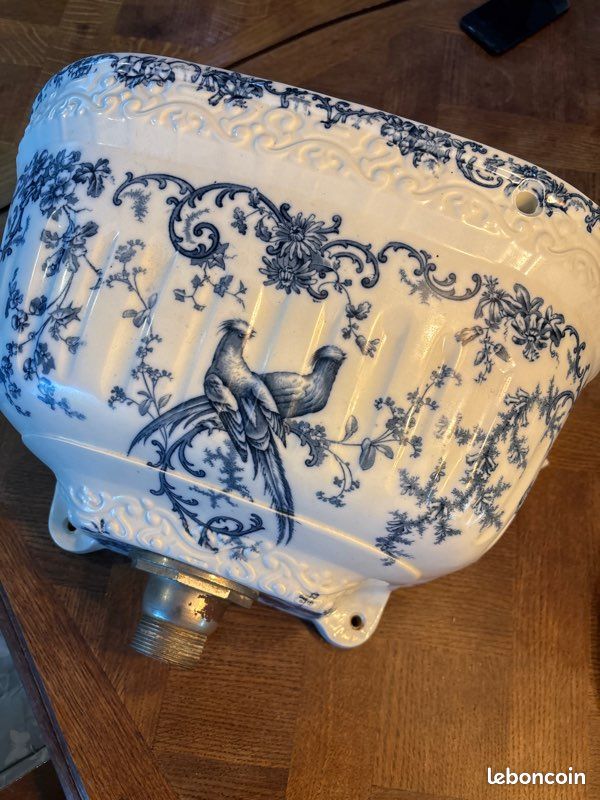 Vasque ancienne porcelaine anglaise PORCHER (image 1)