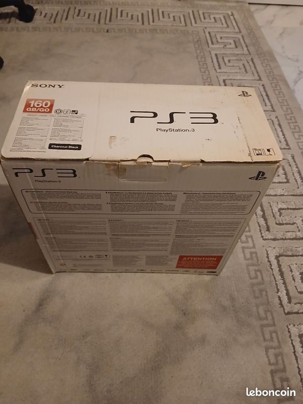Boîte Vide Pour Console PS3 Slim 160 Go – Sony – Surenballage Seul – Réf 240