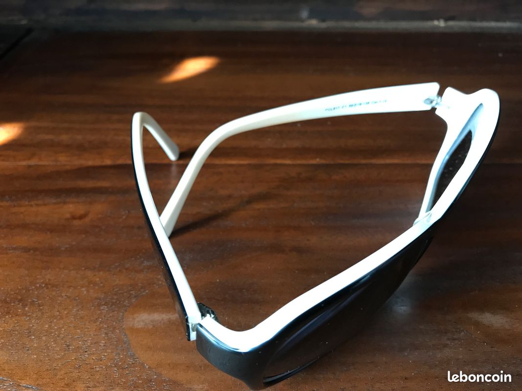 Lunettes de soleil bicolores noir / blanc (image 3)