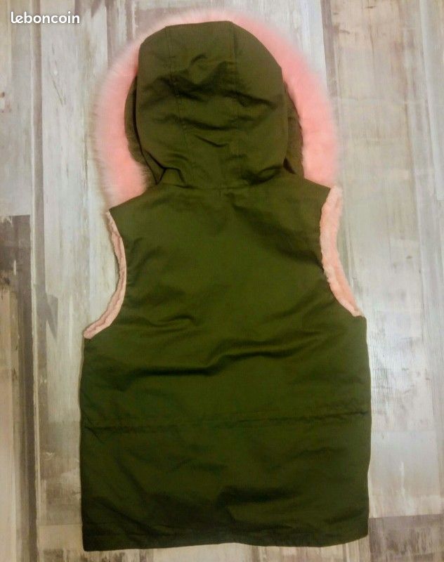 Veste kaki et rose (image 1)