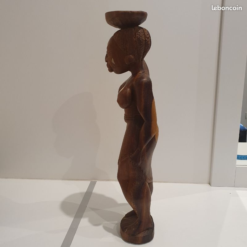 Sculpture bois femme Sénégalaise Sénégal (image 2)