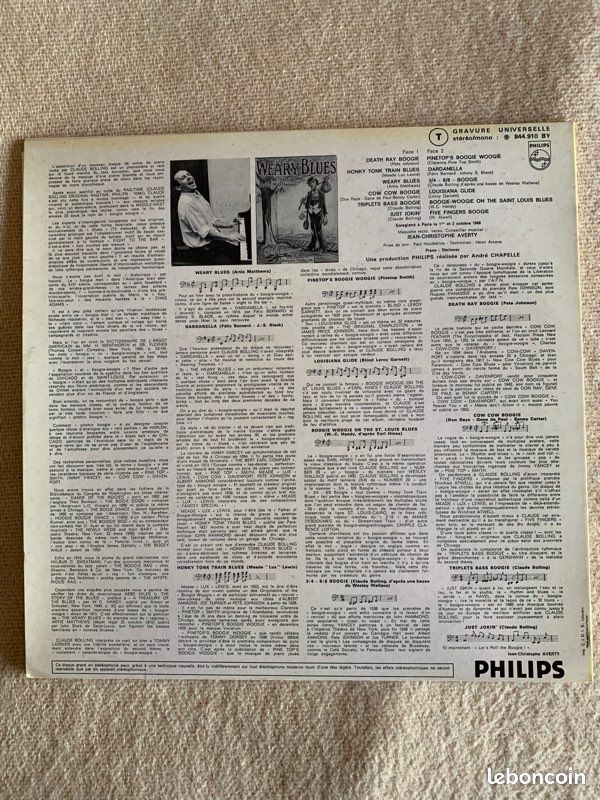 Disque 33 tours Claude Bolling (image 2)