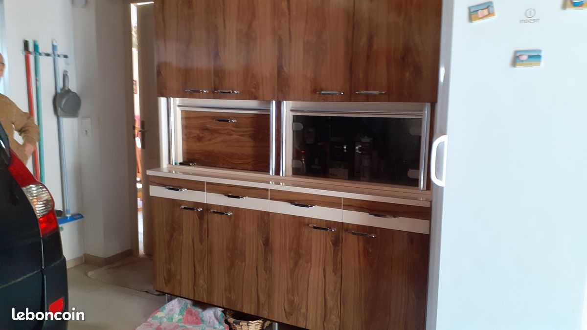 Ensemble buffet table en formicat 4 chaises vintage (image 3)