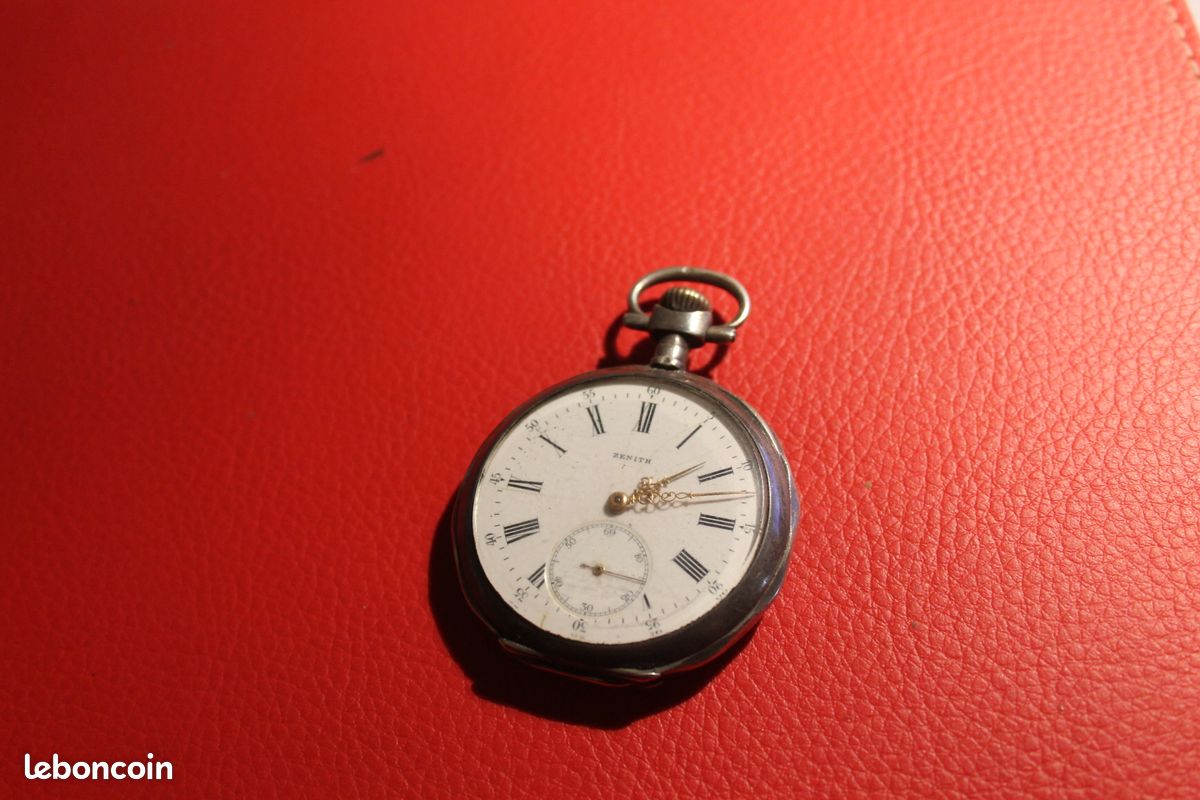 Montre Gousset Ancienne - Argentée, Mécanique, Vers 1900-1919, Pour Pièces Ou Collection !