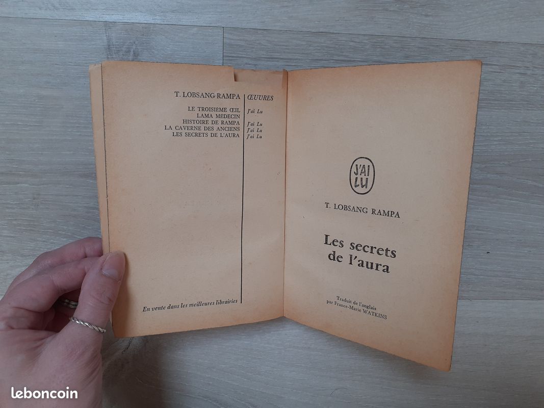 ANN 1143 : LOBSANG RAMPA T. : L'aventure mystérieuse - Les secrets de l'aura - J'ai Lu (image 11)