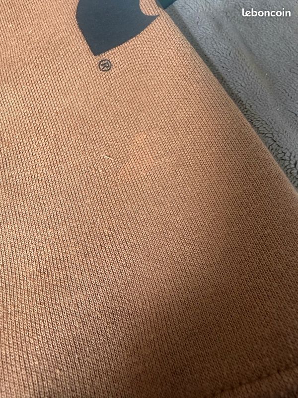 Sweat à Capuche Carhartt Marron Carhartt Brown Customisé Chat - Taille XS (image 9)