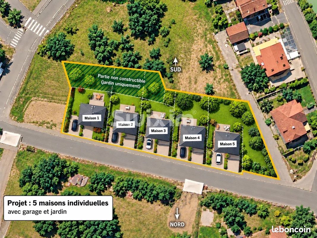 Terrain 1290 m² · à Orschwihr · 1 290 m² · 176 568 €