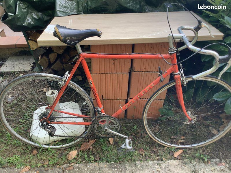 Vélo de course Peugeot 103 orange record du monde (image 2)