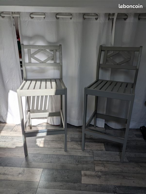 Lot de 2 chaises de bar Ikea BONDHOLMEN (image 1)