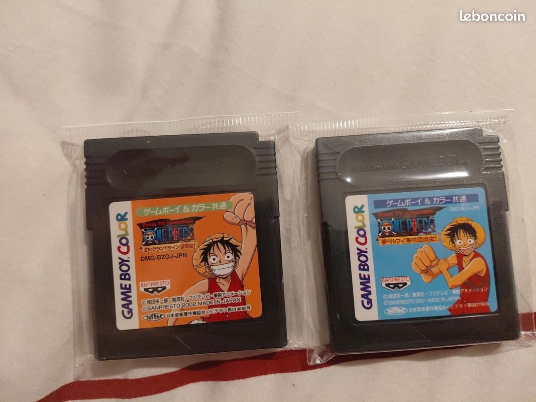 Lot One Piece – Nintendo DS + 2 jeux Game Boy Color + 3 cartes bonus – Versions japonaises (image 2)