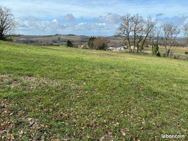 Terrain à bâtir 1500m²-Vue dégagée-Espiens
