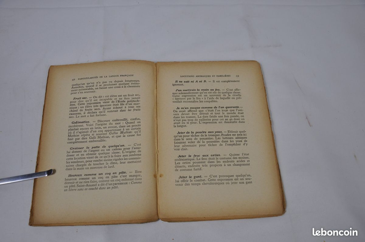 Particularités de la langue française, Éditions Nilsson, Paris