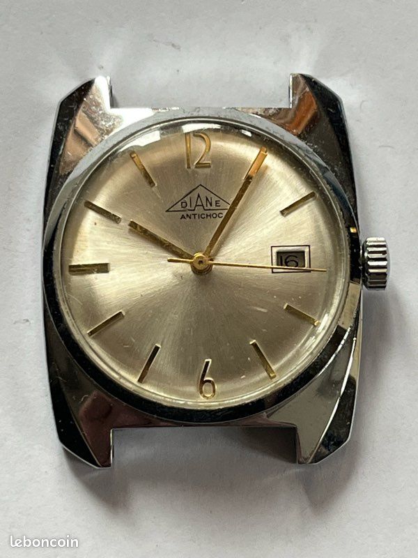 Montre De Plongée Diane Vintage Antichoc, étanche, Bloquée, à Réparer, Pour Adulte Unisexe
