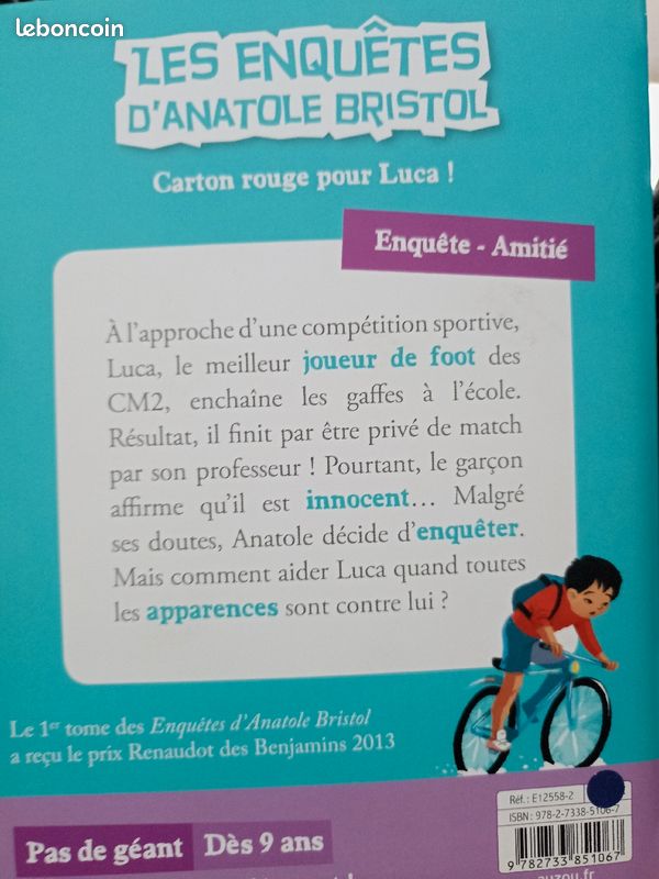 "Les enquêtes d'Anatole bristol" de Sophie Laroche livre enfant (image 3)