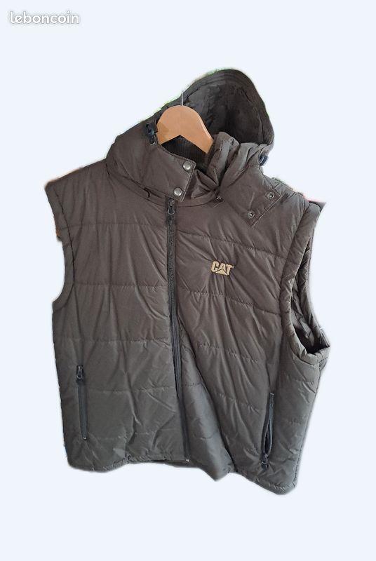 Caterpillar Gilet Doudoune Sans Manche Caterpillar Logo Brand
