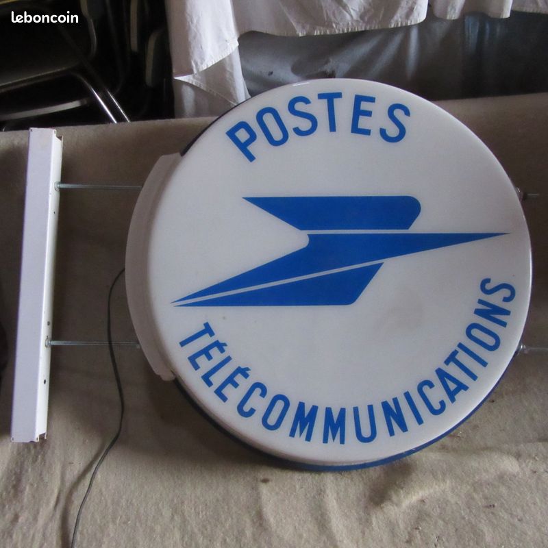 VINTAGE Maillot porté n°12 AS PTT ancien logo La Poste France