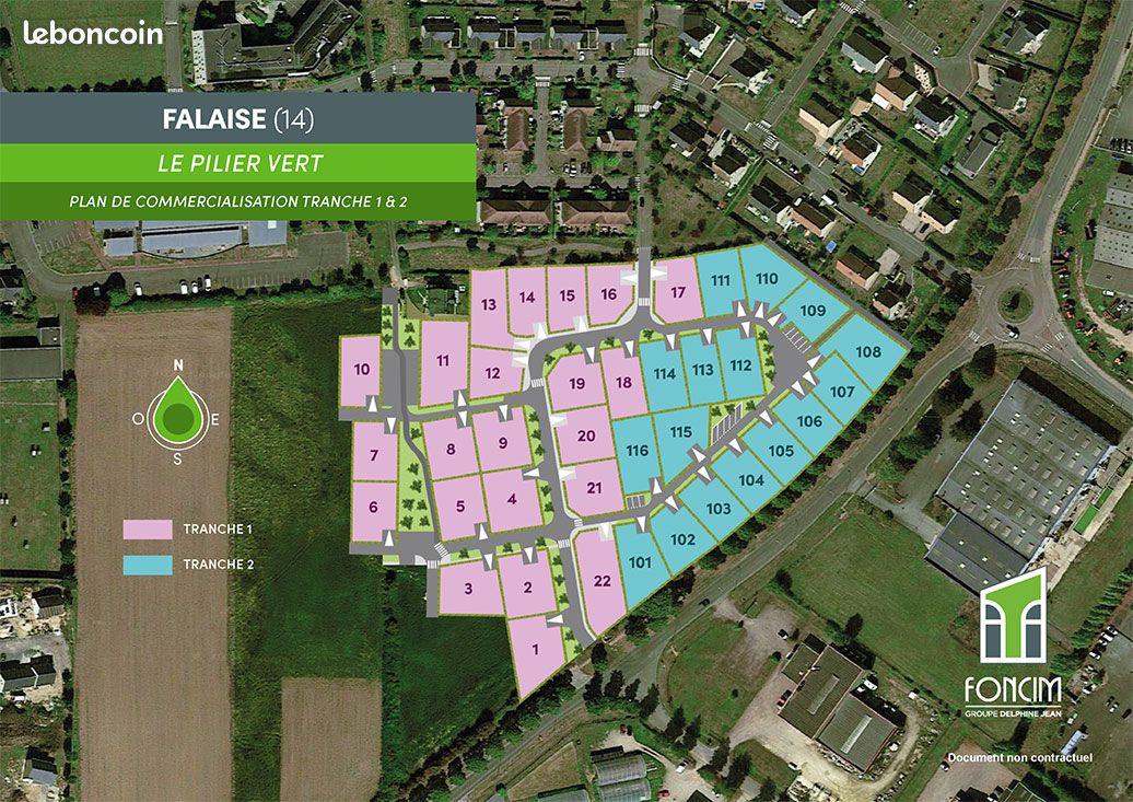 Terrain 557 m² Falaise · 54 000 €