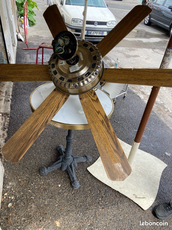Ventilateur de Plafond en Feuille de Bois (image 3)