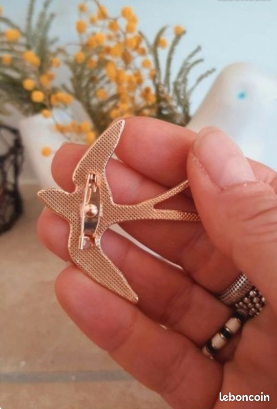 ✨ Broche Hirondelle Vintage rétro (image 4)