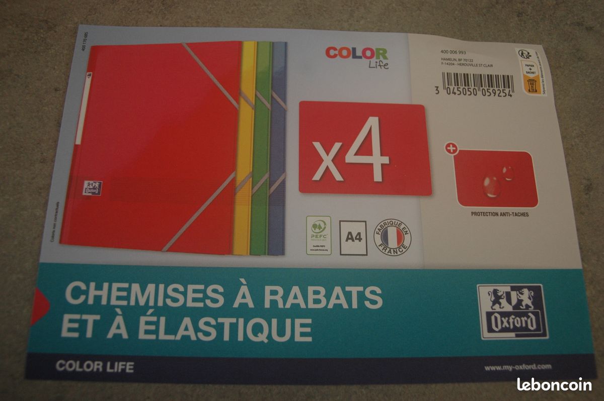 Chemises rabat à élastiques neuf (image 1)