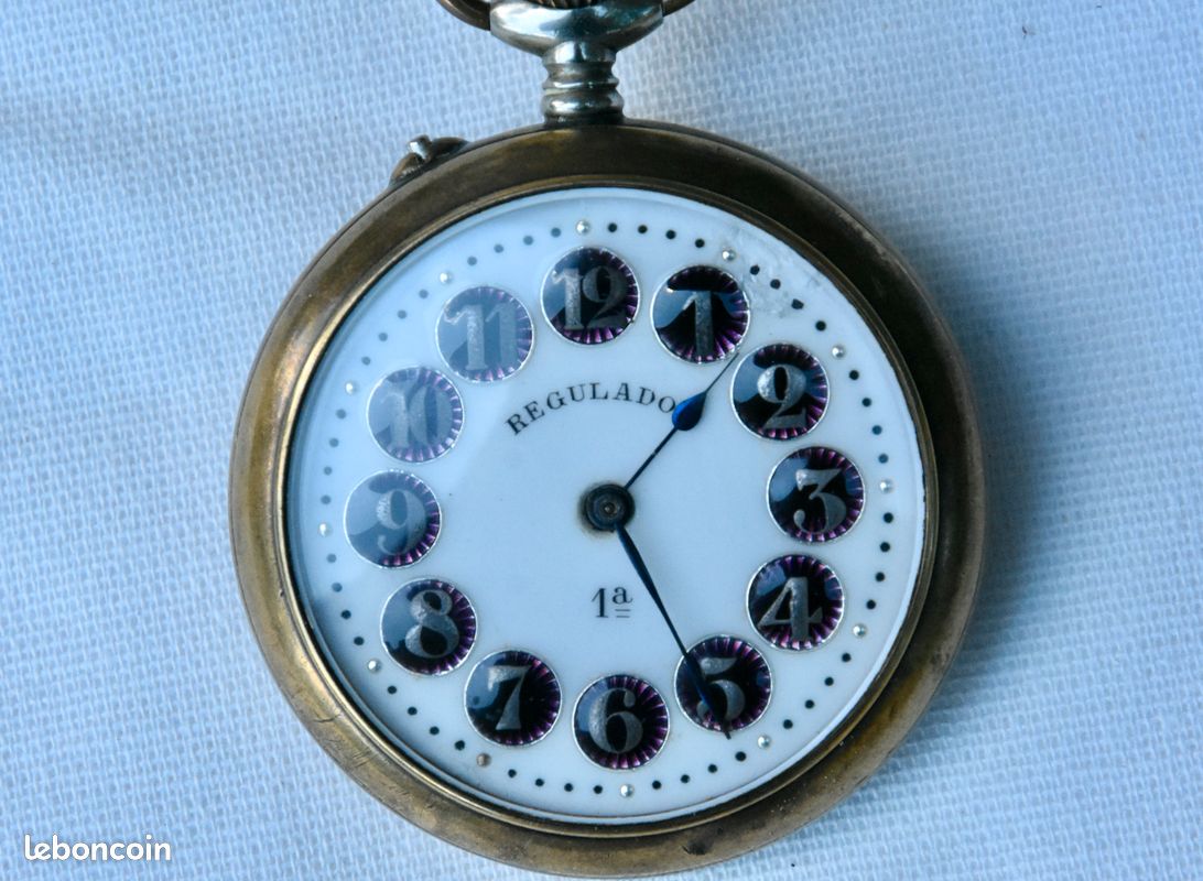 COLLECTIONS ANCIENNE GRANDE Montre à Gousset en acier Diamètre 66 mm