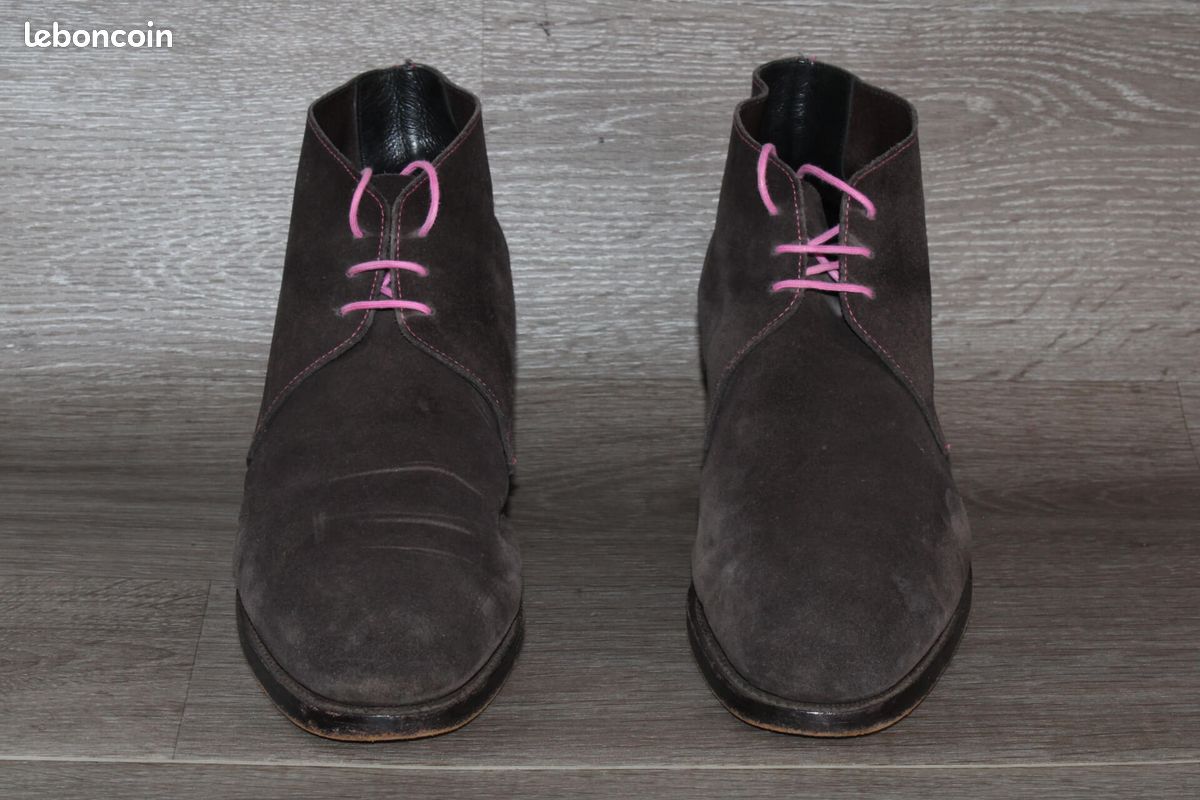 Bottines Chukka Crockett and Jones - Pointure 43,5 Cuir Velours Bon État (image 4)