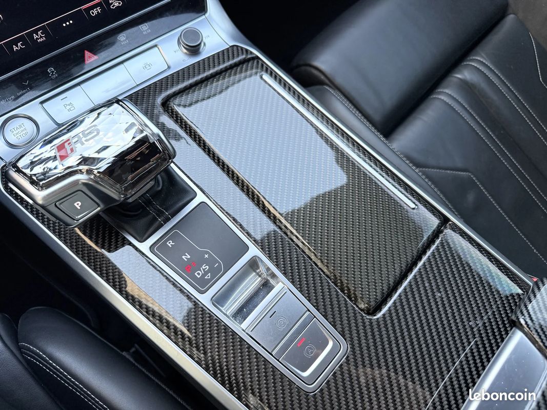 AUDI A7 Sportback 55 TFSIe 367ch Stronic BVA7 Quattro Competition / VOLANT CARBON LED & PACK CARBON / CIEL ETOILÉ (image 33)
