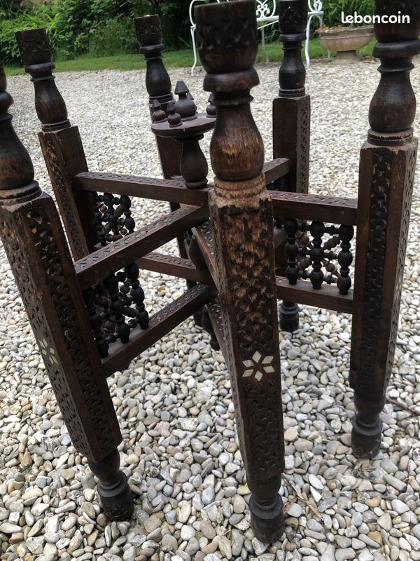 Table pliante et plateau cuivre (image 3)