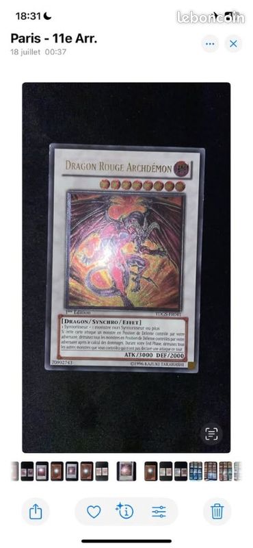 Dragon rouge archdémon tdgs - Collection