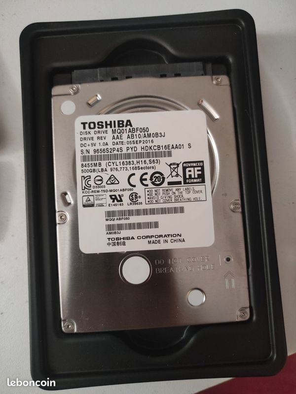 Toshiba MQ2ABF050H Disque Dur Hybride 500 Go 5400 TR/Min SATA 2,5 6,4 mm SSHD Interne