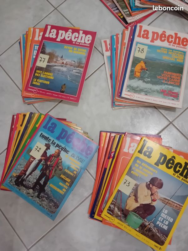 Lot 3 Magazines Anciens – La Pêche Et Les Poissons – Années 1983/88 – Bon état