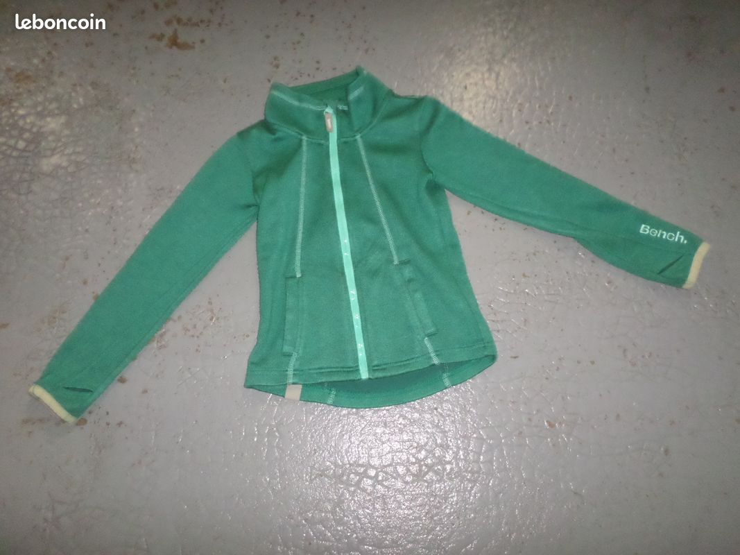 Veste bench verte 7/8 ans (image 1)