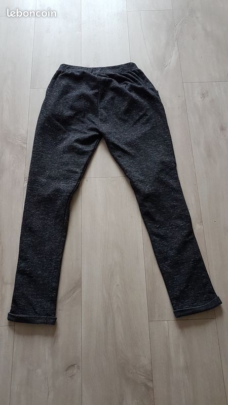 Pantalon de jogging fille 12 ans noir, marque Punkidz (image 2)