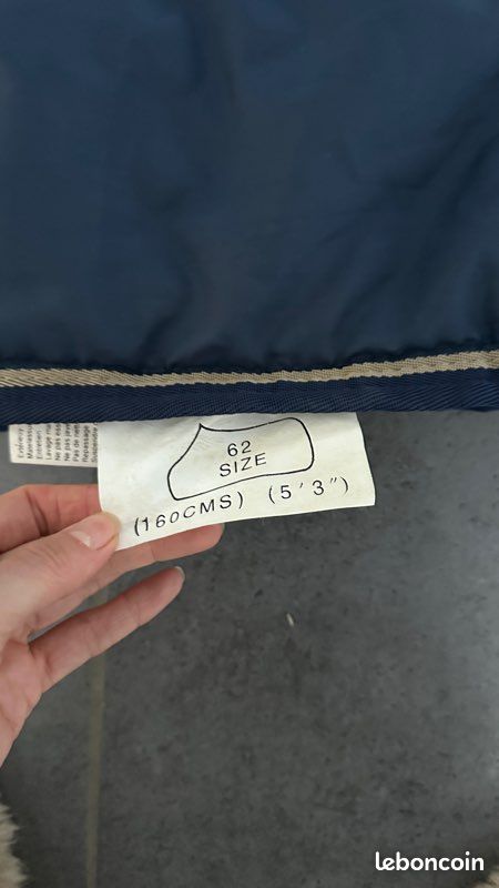 Couverture poney bleue Norton Taille 115 (image 3)