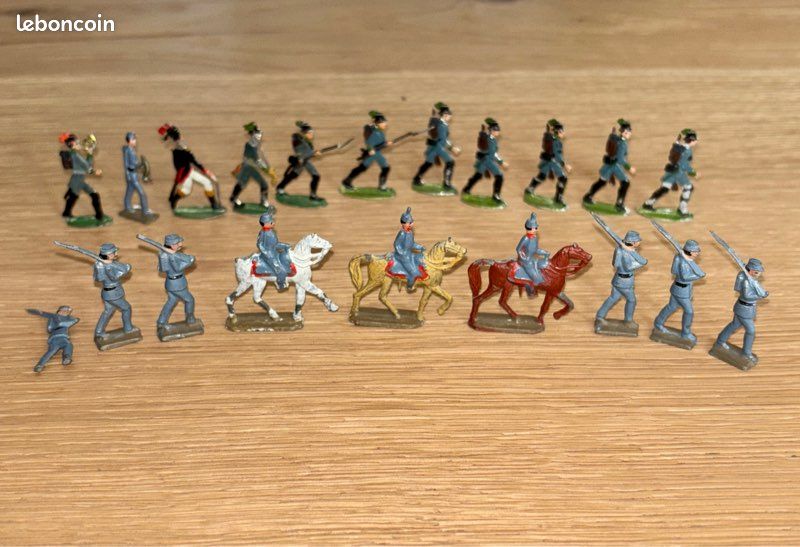 Boîte De 6 Lanciers CBG Mignot – 1er Empire, Cavalerie Française Plomb 60mm