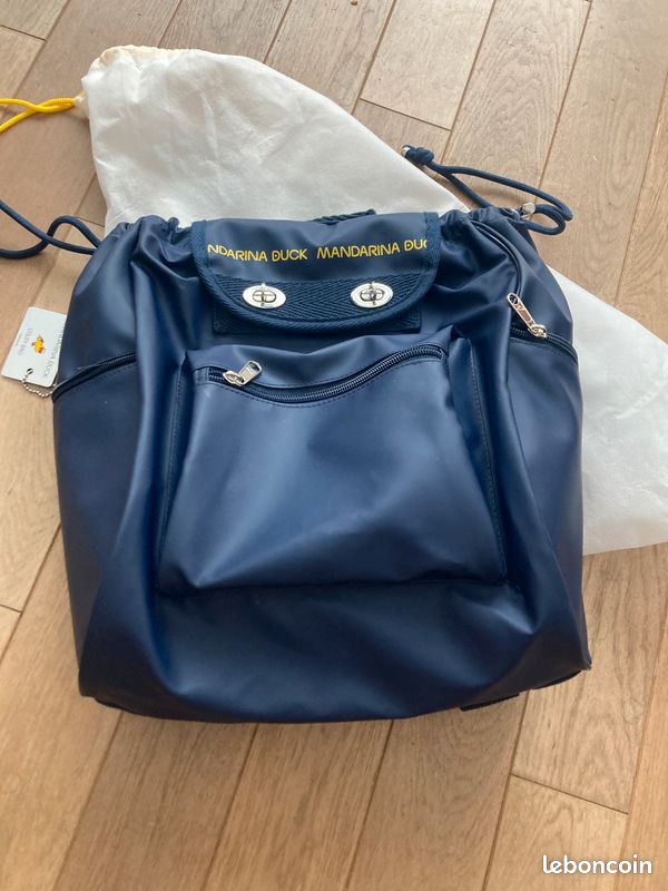 Sac à Dos MANDARINA DUCK – Dress Blue – Femme – Polyester – Neuf