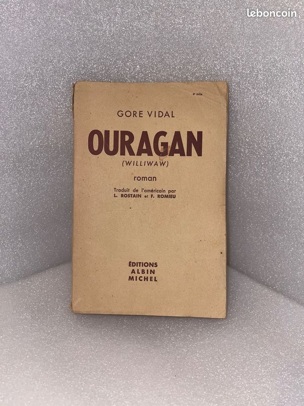 Livre de Gore Vidal « Ouragan » (image 1)