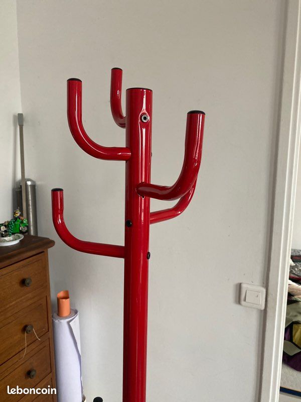 Porte manteau rouge vintage (image 2)