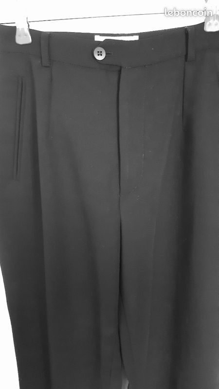 Pantalon fluide noir T38 (image 3)