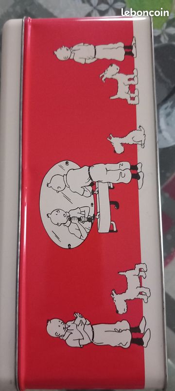 Boîte métal Tintin 23x10 avec couvercle Envoi ou Remise en mains (image 2)