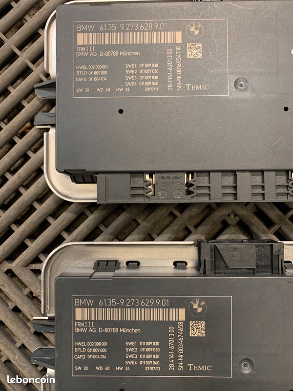 Module FRM III Pour BMW Série 5 F10 F11 - Commande Lumière/confort - Occasion
