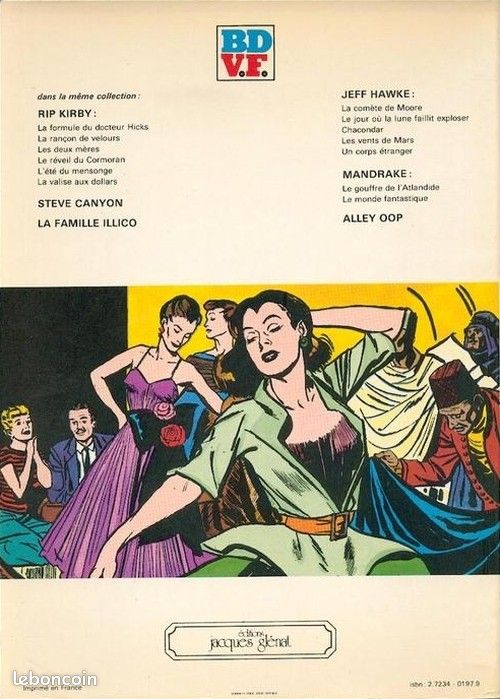 Rip Kirby 7. La valise aux dollars Une BD de Raymond, Alex - Glénat (BD VF) - 1980 (image 2)